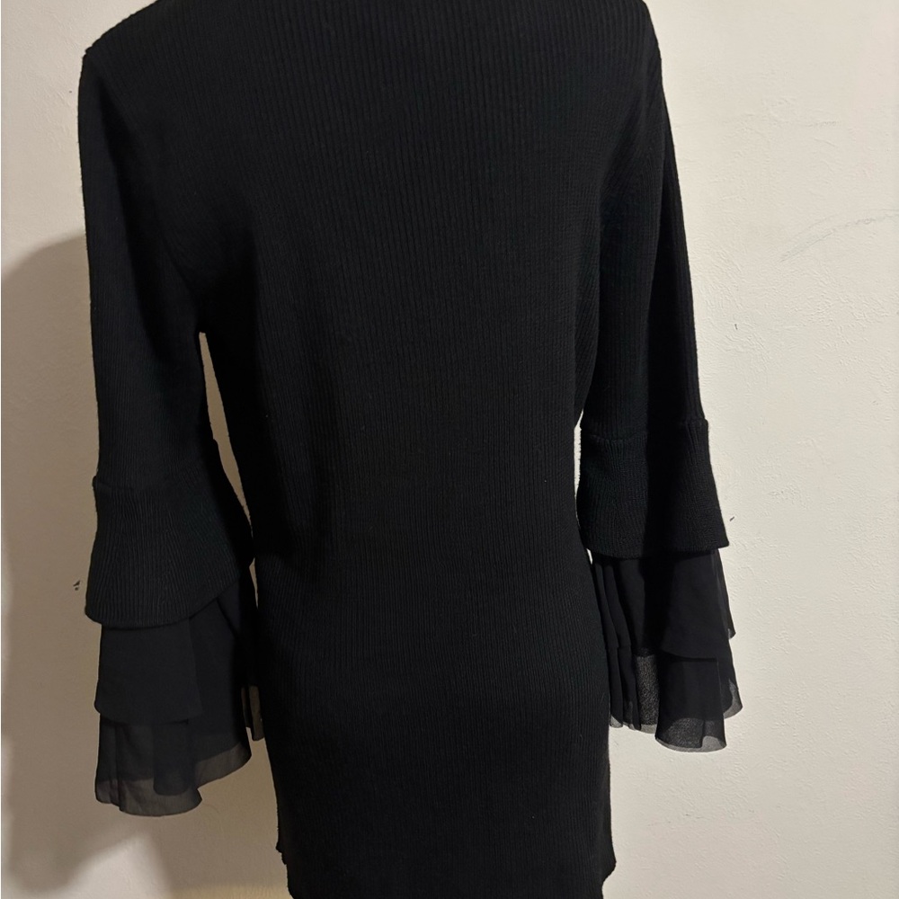 Design History Sweater Ethelda Ruffle Bell Sleeve Sweater XL EXC - Picture 5 of 9